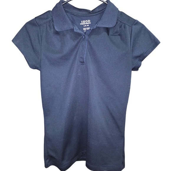 IZOD Girls Polo Shirt Size L/G 14 Short Sleeve Collared - Picture 1 of 4